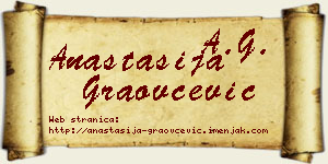 Anastasija Graovčević vizit kartica